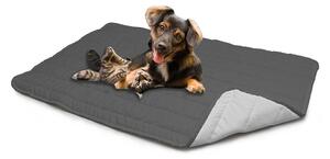 Tappetino imbottito per Cani Gatti Doubleface grigio chiaro/grigio scuro
