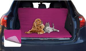 Salvabaule Auto per Cani Gatti Doubleface fucsia/lilla