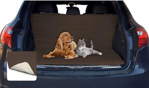 Salvabaule Auto per Cani Gatti Doubleface marrone/panna