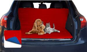 Salvabaule Auto per Cani Gatti Doubleface rosso/royal