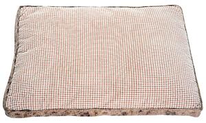 Letto Cuscino Morbido per Cani e Gatti Lavabile in Poliestere Marrone 78x60x13 cm