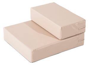Scala Materassino 2 in 1 per Cani e Gatti Beige 67x39x10 cm