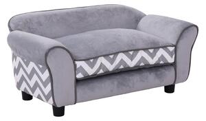 Divanetto Cuccia per Animali Domestici Grigio 73.5x41x33 cm