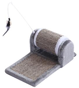 Tiragraffi per Gatto in Sisal Grigio 45x25x16 cm