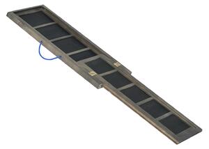 Rampa Pieghevole per Cani in Legno con Rivestimento Antiscivolo 165x43 cm