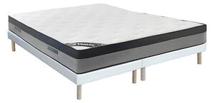 Set 180 x 200 cm rete a doghe + materasso ibrido molle insacchettate 7 zone e memory foam sp.30cm - ILYROS di YSMÉE