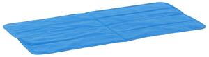 Tappetino Refrigerante per Cani 90x45 cm con Sistema Auto-Raffreddamento Blu