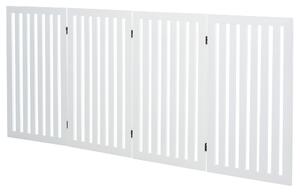 Cancelletto di Sicurezza Pieghevole per Animali Domestici 203,2x1,8x91 cm in Legno Bianco
