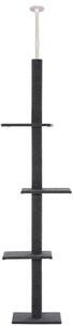 Albero Tiragraffi per Gatti 431x27x228-260 cm Grigio