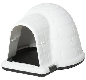 Cuccia per Cani Taglia Piccola 68,2x80x53 cm in Polipropilene Bianco