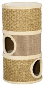 Cuccia per Gatti Tiragraffi a Torre Ø37,5x70 cm con Corda in Sisal Marrone