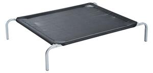 Brandina Portatile per Cani 89x58x20 cm Fino a 18Kg in Metallo e Tessuto a Rete Nero