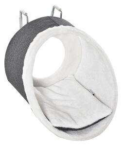 Amaca per Gatti 48x35x35 cm da Termosifone o Finestra Grigio e Bianco