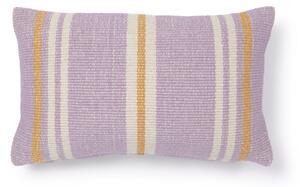 Fodera cuscino Marilina 100% cotone lilla e righe multicolori 30 x 50 cm