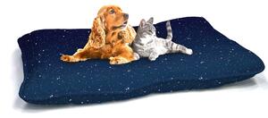 Cuscino Imbottito per Cani e Gatti 60x100 cm in Microfibra Stars