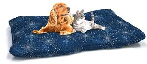 Cuscino Imbottito per Cani e Gatti 60x100 cm in Microfibra Fireworks