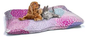 Cuscino Imbottito per Cani e Gatti 60x100 cm in Microfibra Soffioni