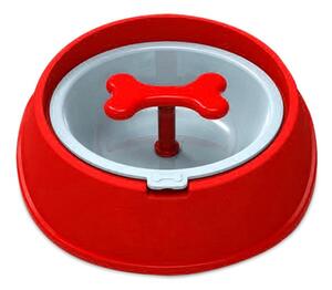 Ciotola sport per cani gatti 15 cm anti-soffocamento e migliore digestione Rosso