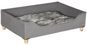 Cuccia per Cani e Gatti 81Lx56x23,5 cm in Legno MDF Grigia