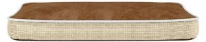Maxi Cuscino Imbottito per Cani e Gatti 89x65x12cm Tortora