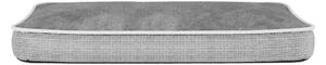 Maxi Cuscino Imbottito per Cani e Gatti 89x65x12cm Grigio Chiaro