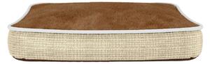 Maxi Cuscino Imbottito per Cani e Gatti 66x49x12cm Tortora