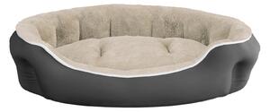 Cuccia Imbottita per Cani e Gatti 75x65x20cm in Poliestere Coccole Panna