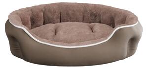 Cuccia Imbottita per Cani e Gatti 59x53x18cm in Poliestere Coccole Beige