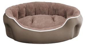 Cuccia Imbottita per Cani e Gatti 48x42x16cm in Poliestere Coccole Beige