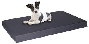 Materassino Imbottito 60x50cm per Cani e Gatti Grigio Scuro