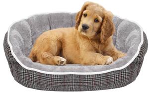 Cuccia per Cani e Gatti 48x42x16 cm in Poliestere Scotland Grigio Chiaro