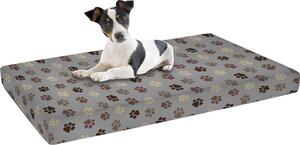 Materassino Imbottito 60x50cm per Cani e Gatti Pet Paws Grigio