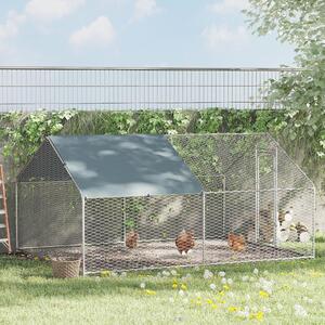 Gabbia Box da Esterno Zincato per Animali 3x4x1,95 m