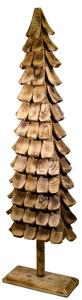 Albero di Natale in Legno di Albero da Cotone H180cm Rustico