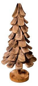 Albero di Natale in Legno di Paulownia H90cm Rustico