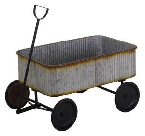 Cesta in Metallo 60x33,5x38cm Carretto