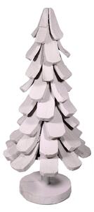 Albero di Natale in Legno di Paulownia H90cm Bianco