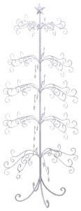Albero di Natale in Metallo Ø70x154cm Bianco