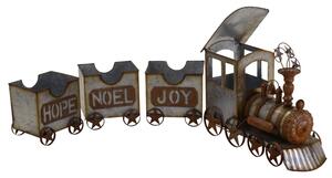 Treno in Metallo 143,5x54x25cm Decorazione