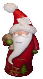 Pupazzo Babbo Natale in Resina 19x64x25 cm con Luci Rosso
