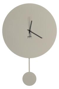 Orologio Da Muro BING BENG Struttura, Tagliata al Laser con pendolo Diametro 34x h 51,5 lancette in metallo senza numeri colore Tortora
