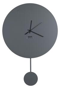 Orologio Da Muro BING BENG Struttura, Tagliata al Laser con pendolo Diametro 34x h 51,5 lancette in metallo senza numeri colore Grigio Marmo