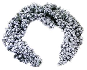 Ghirlanda di Natale Artificiale 1,8m Monte Bonifato Verde Innevato