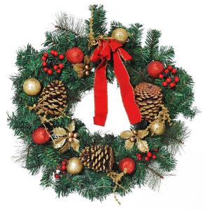 Ghirlanda di Natale Decorativa con 20 Luci LED Ø60 cm