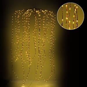 Cascata Luminosa 729 LED da Esterno cm Filo Rame
