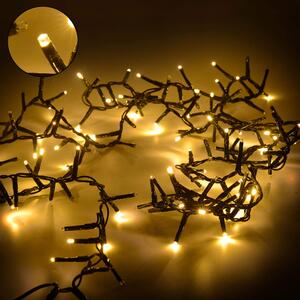 Luci di Natale 500 LED 10m Bianco Caldo da Esterno