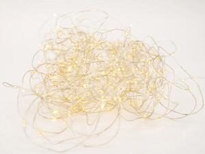 Luci di Natale 100 MICROLED 30m Luce Bianco Caldo da Interno