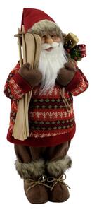Pupazzo Babbo Natale 40x82x30cm Rosso e Marrone