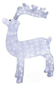Renna Luminosa 160 LED 53x20x67 cm Bianca Soriani