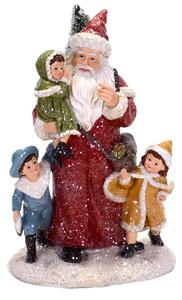Babbo Natale in Resina H26 cm con Bambini